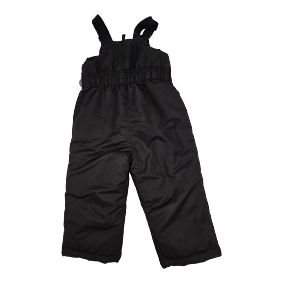 Wonder Nation Toddler Snow Bibs 2T Black Reinforced Knees Durable Fabric NWT - Picture 2 of 5